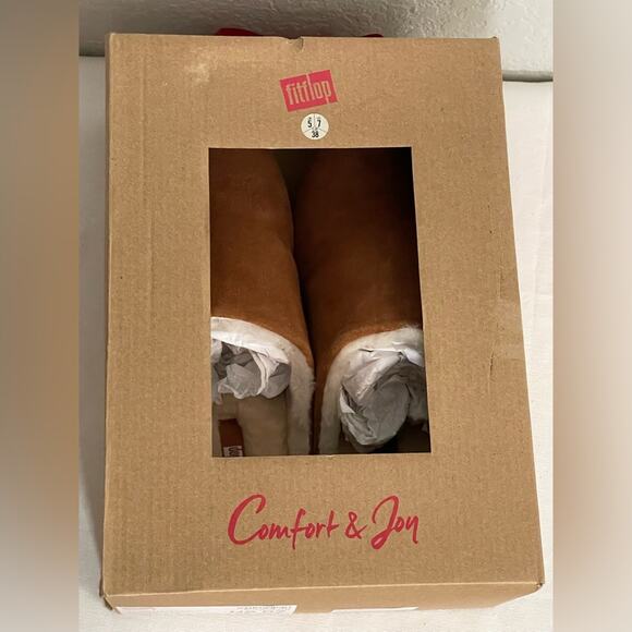 FitFlop Chrissie Shearling Women’s Size 7 Tumbled Tan - Picture 6 of 8